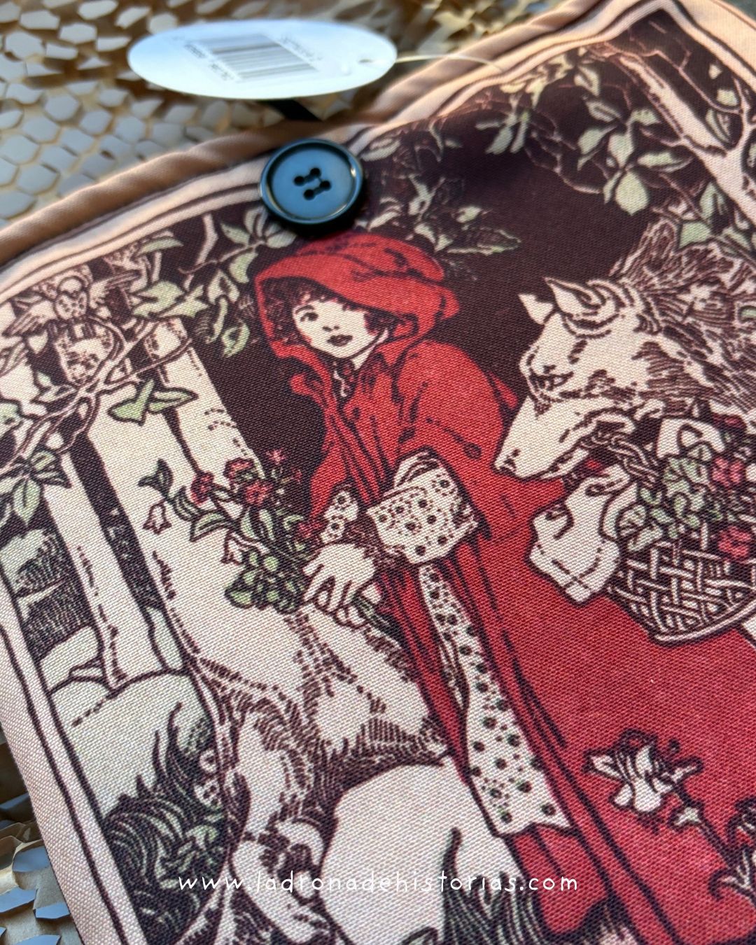 Funda de tela libro Caperucita - Imagen 2